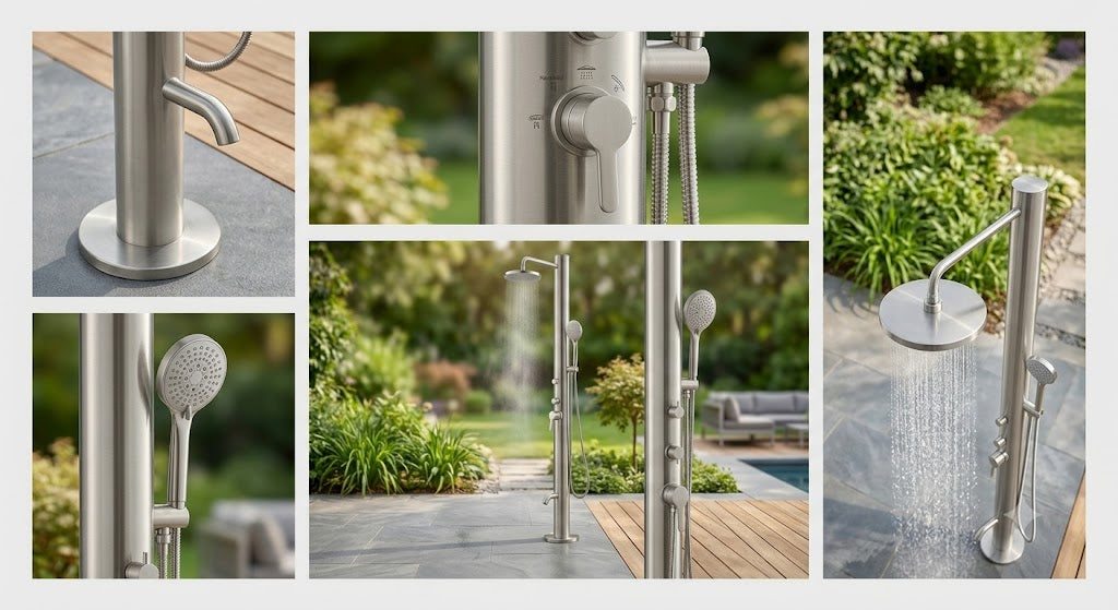 Stillwater Outdoor Shower Column