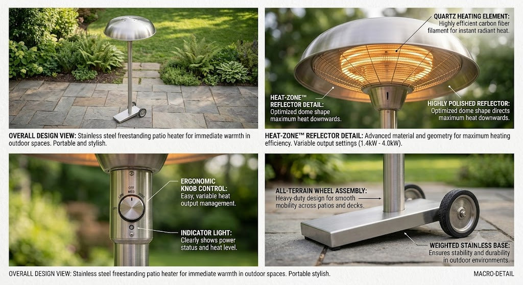 Solstice Freestanding Patio Heater