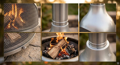 Aurora Cast Aluminum Chiminea